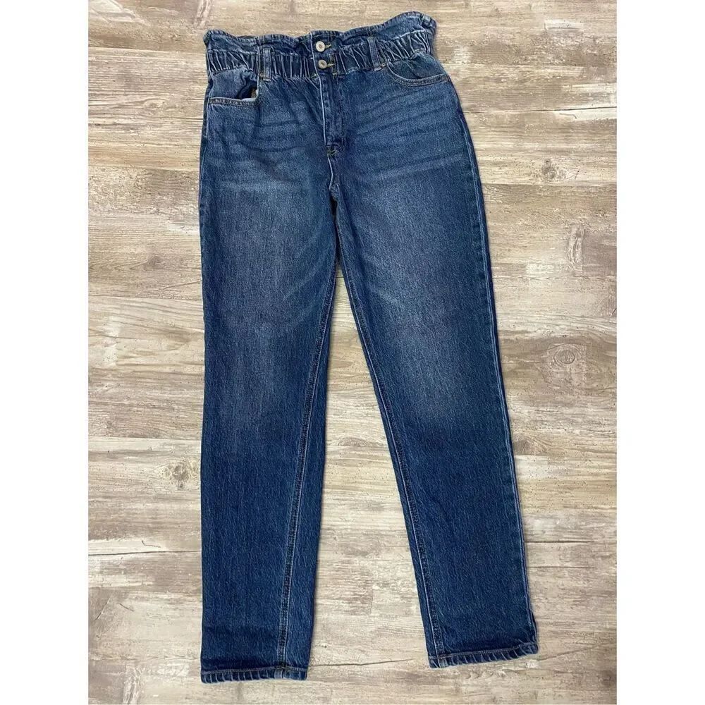 Kancan Estilo Denim Jeans Paper Bag Elastic Waist Women’s Sz 29